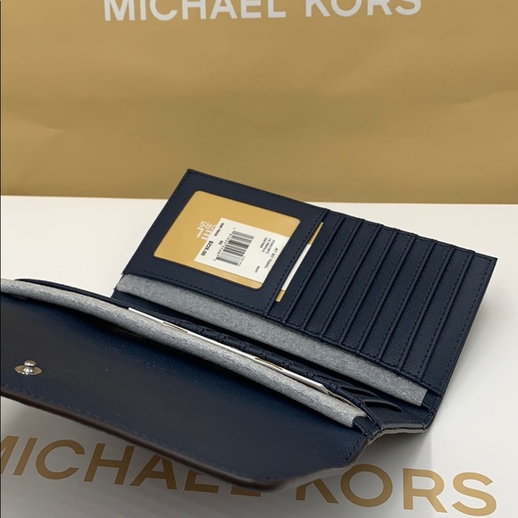Michael Kors Jet Set Travel Lg Trifold Wallet - Picture 15 of 16